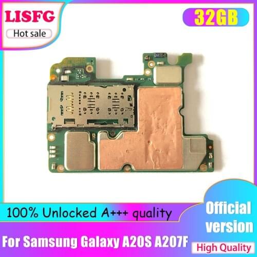 High Quality For Samsung Galaxy A20S A207F Motherboard,Unlocked For Samsung Galaxy A20S A207F Logic Board Mainboard With chips