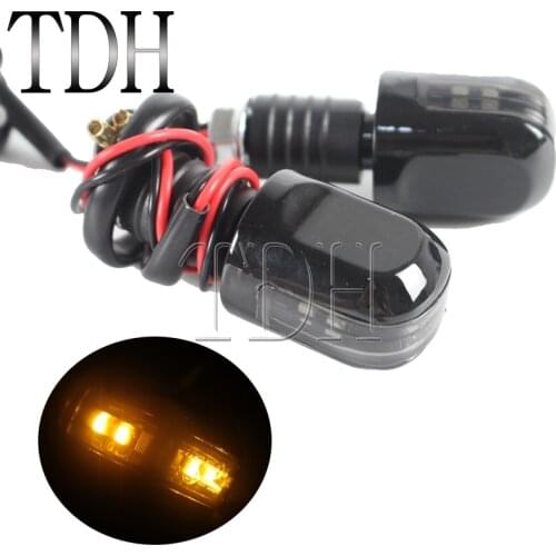 Motorcycle Emark Handlebar Turn Signal Light Indicator Light Amber Lamp Blinker Flashers For Yamaha 7/8" Handlebar Universal