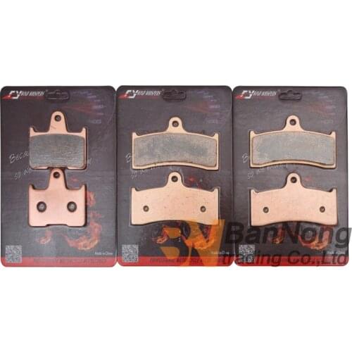 Motorcycle metal sintering brake pads For Honda CB1300 CB 1300 SC40 1998 1999 2000 6 Piston Caliper