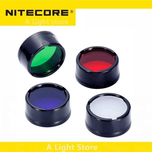Nitecore NFR25 NFD25 NFB25 NFG25 Multicolour Flashlight Filter 25.4MM Suitable for Torch with Head of 25.4MM