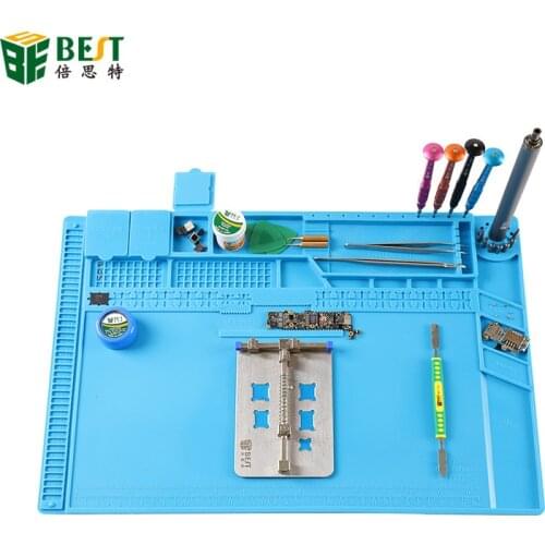 New model S-160 Heat Resistant BGA Soldering Station Repair Insulation Pad Insulator silicone magnetic mat for iphone tools