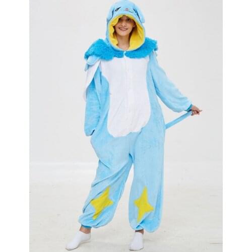 New Flannel Adult League of Legends Isere Pajamas Kigurumi For Unisex Sleepsuit Sleepwear Pyjamas Anime Animal Onesie