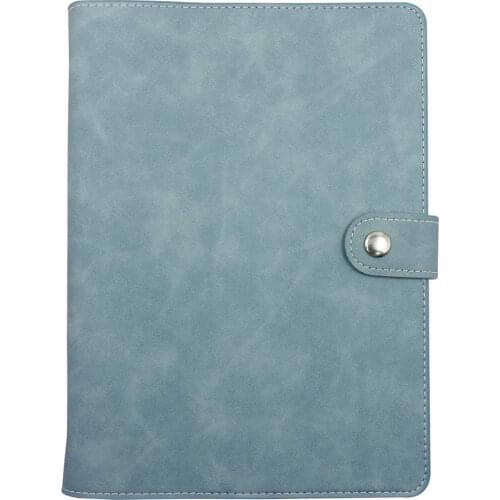 A5 Size PU Leather Notebook Binder, Refillable 6 Round Ring Binder Cover for A5 Filler Paper, Notebook Personal Planner Binder