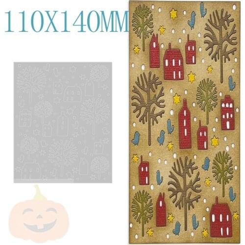 Christmas House Metal Cutting Dies For DIY Embossing Decoration Greeting Card Background Paper Scrapbooking No Stamps
