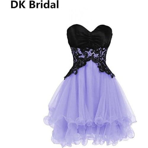 Sexy Lace Short Ball Gown Prom Dresses 2019 Prom Dress Plus Size Sweetheart Lace-Up Formal Women Party Gown Evening Custom Made