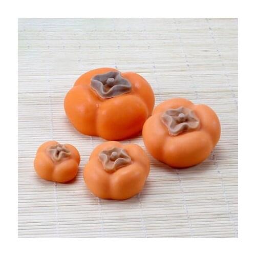 Silicone Mold 3D Persimmon Handmade Soap Mold DIY Candle Mould Chocolate Molds Aroma Stone Moulds Silicone Rubber PRZY 001