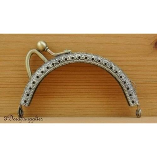 Bag coin purse frame clasp metal frame sewing 8.5cm polish Anti bronze Y65