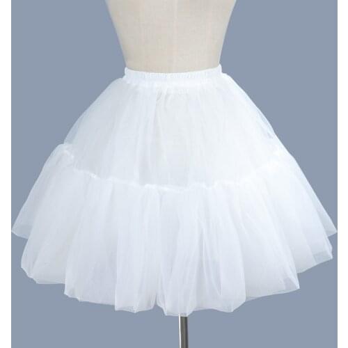A-Line Puffy Tutu Skirt Women Princess Lolita Cosplay Petticoat Layered Ballet Dance Pettiskirts Big Under Skirt Vintage Dress