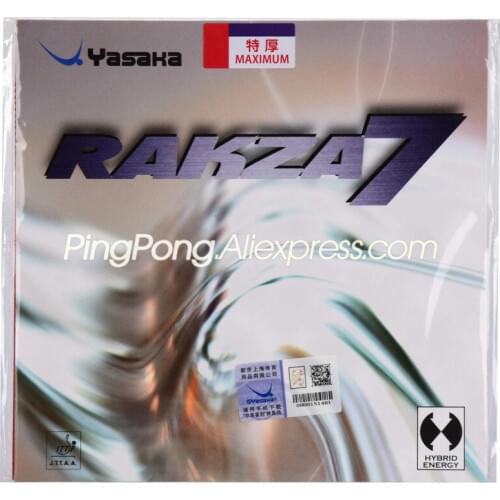 YASAKA RAKZA 7 (RAKZA7, RK7) Table Tennis Rubber Pips-In Original Yasaka RAKZA Ping Pong Sponge
