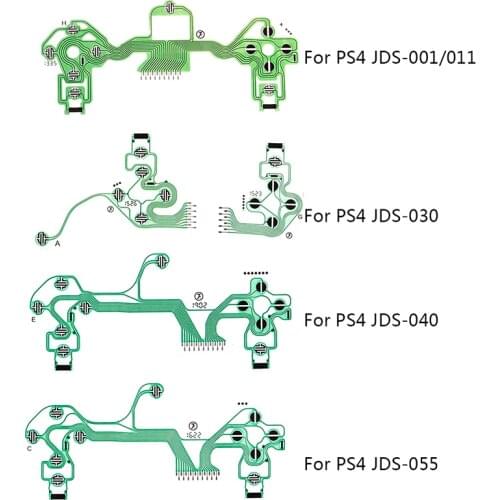 Replacement Buttons Ribbon Circuit Board for PS4 Dualshock 4 Pro Slim Controller Conductive Film Keypad flex Cable PCB