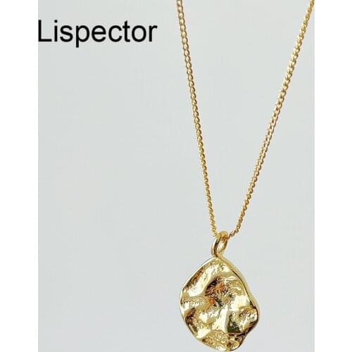 Lispector 925 Sterling Silver Korean Irregular Pendant Necklaces for Women Elegant Chic Charm Necklace Creative Female Jewelry