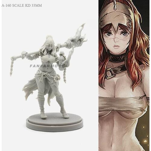 1/48 30mm Resin Figure Kits Goddess beauty self-assembled A-160