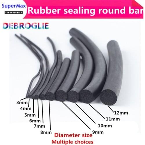 1M Rubber sealing round bar, ethylene propylene foam, cylindrical rubber cord, waterproof and oil resistant sealing strip