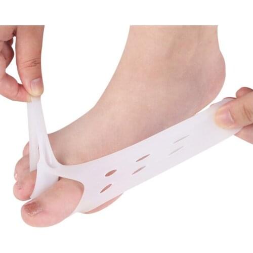 4pcs=2pairs Hallux Valgus Bursitis Thumb Foot Care Protector Fingers Separators Silicone Toe Separator And Bunion Corrector