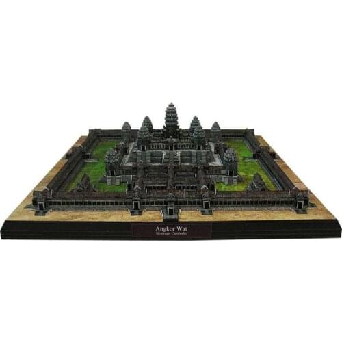 Angkor Wat Cambodia 3D Paper Model Architecture Building Craft DIY Education Toys Handmade Adult Puzzle Game