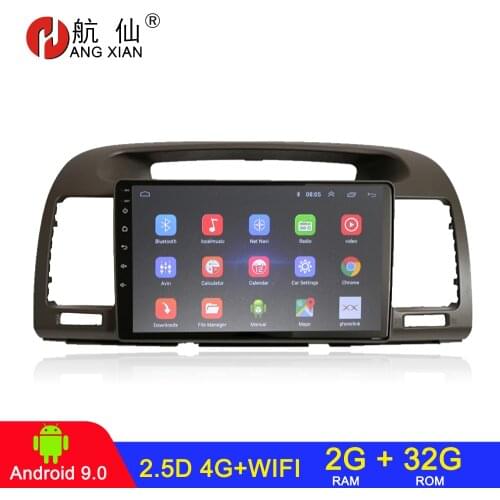 Android 9.0 2 din car radio car stereo For Toyota Camry 2002-2006 autoradio car audio 2G+32G 4G internet автомагнитола
