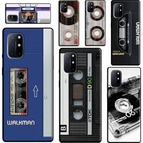 Retro Cassette Tape Case For Realme 6 7 8 Pro GT Neo C21 C11 C3 Q3 Pro Soft Cover For OnePlus 8T 7T 9R 8 9 Pro