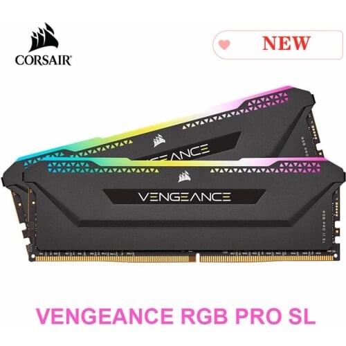 Corsair Vengeance RGB Pro SL 2x8GB 2x16GB DDR4 3200MHz 3600MHz 1.35V Desktop Memory - Black