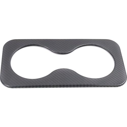 For Ford Territory 2020 2021 Stainless Rear Seat Water Cup Holder Cover Cup Surround Frame Protector Sticker Car Accessories