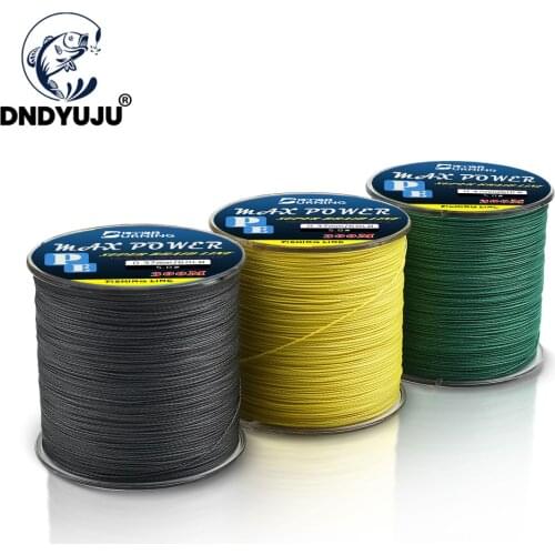DNDYUJU Braided Fishing line 4 Strands Carp Multifilament Fly Wire Japanese 100% PE Line Smooth Saltwater 300M 10LB-90LB Pesca