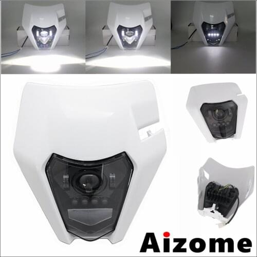 Dual Sport Motorcycle LEDHead Light Hi/Lo Beam Front Lamp For SX XC ECX XC-W SX-F XCF-W Enduro Headlamp Dirt Bikes Head Lights