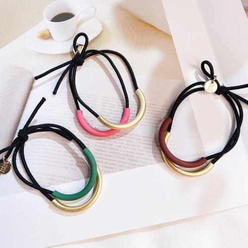 Korean Double Layer Elastic Hair Band Hair Rubber Bands Simplicity Elegant High Elasticity Gum for Hair Women Hair Accessories