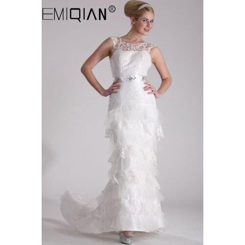 EMIQIAN Beach Wedding Dresses