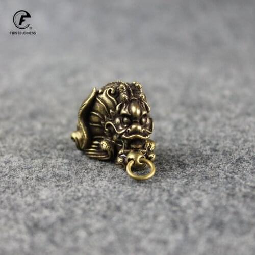 Feng Shui Brave troops Money LUCKY Fortune Wealth copper pixiu animal Coin Home Office Decoration Tabletop Ornaments Lucky Gift