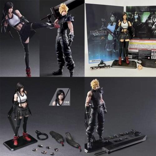 Play Arts Kai Final Fantasy VII Tifa Lockhart Action Figure Remake Model Toy Doll 25CM