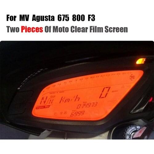 JMCRider For MV AGUSTA Brutale Dragster 800 RR Brutale 675 2013-2016 Cluster Scratch Protection Film Screen Protector