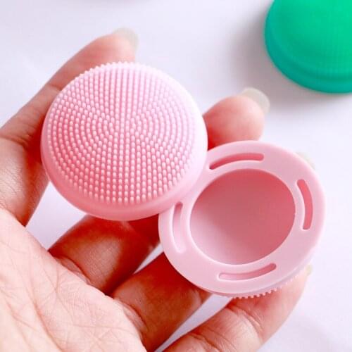 Round shape Silicone Face Cleansing Brush Face Washing Product Pore Cleaner Exfoliator Face Brush Washing face Brush Skin Care