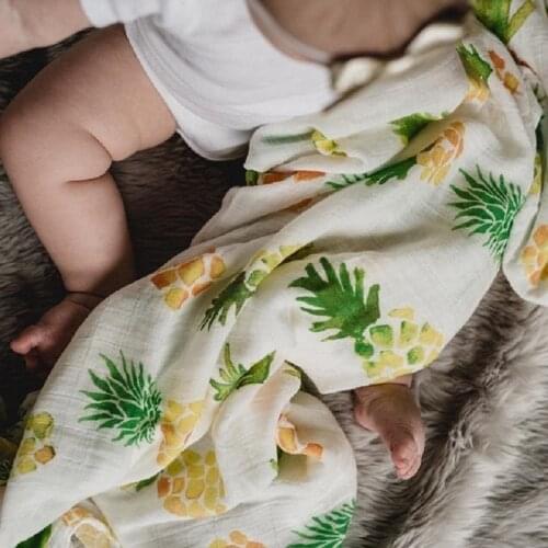 Muslin Blankets Bedding Bamboo Fiber Cotton Swaddle Multifunctional Envelopes For Newborns Receiving Blanket Baby Bath Towl
