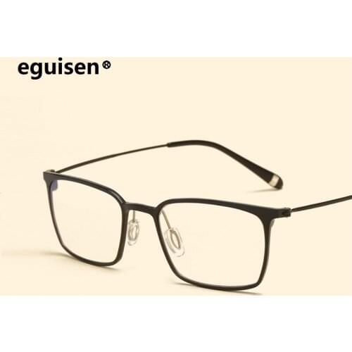 Width-138 Anti-Blue-ray computer eyeglasses frame eyewear Men business glasses Retro square Al-Mg alloy myopia optial male frame