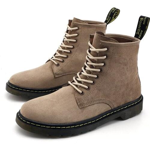 Outdoor mens and womens ankle boots round head Khaki Martin boots camping sports high top light pair boots кроссовки женские 1