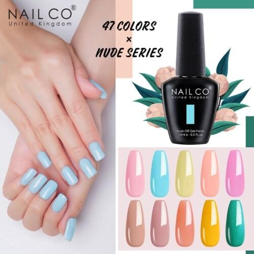 NAILCO 47 Colors X Nude Series Art Gel Nail Polish New Summer Hybrid Varnish Semi Permanent Acid Free Uv Led Natural Resin Gel