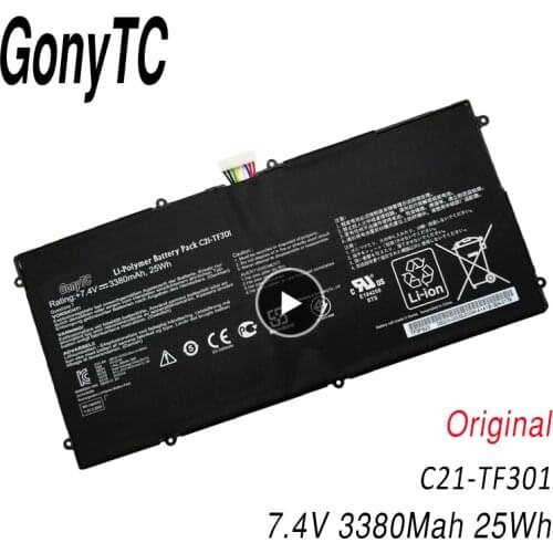 Original C21-TF301 For Asus Transformer Pad Infinity TF700T TF700 Tablet Battery C21-TF201P C21-TF500T TF201-1I102A TF201-1B088A