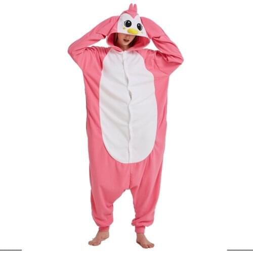 Penguin Onesie For Adults Animal Pajamas Kigurumi For Halloween One-piece Bodysuit Women Men Jumpsuit Pijama Cosplay Costume