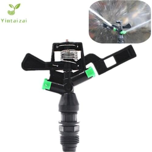 1/2"(DN15) Plastic Impact Sprinkler Rotary Rocker Arm Watering Sprinkler For Garden and Lawn Irrigation Watering
