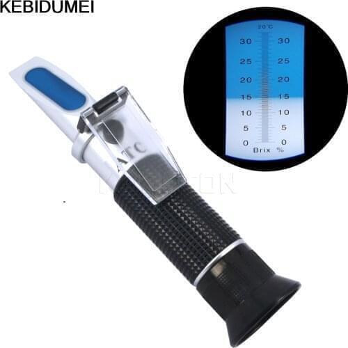 Brix Refractometer 0~32% RHB-32ATC Optical Sugar Food Beverages ATC Content RZ113 Meter Tool Test Handheld