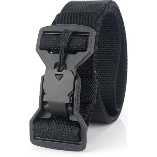 Outdoor military fan belt special forces military training male tide tooling quick release magnetic buckle nylon canvas belt tac