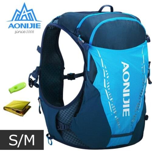 SM Size AONIJIE C9103 Ultra Vest 10L Hydration Backpack Pack Bag With 2pcs 420ml Soft Water Flask Hiking Trail Running Marathon