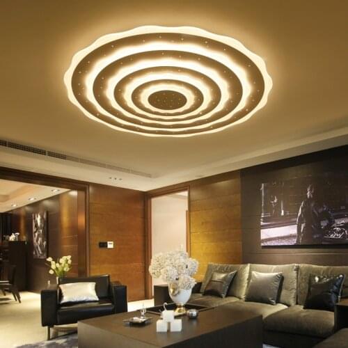 Led ceiling lamp round simple modern household lighting living room bedroom dining room study remote control ceiling lamp