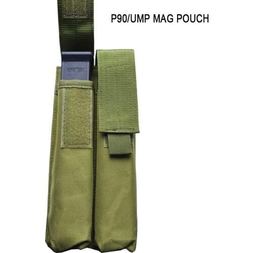 Tactical Molle Magazine Pouch Bag Airsoft Paintball P90/UMP Rifle Pistol Ammo Mag Bag Holder Military Hunting Accessories