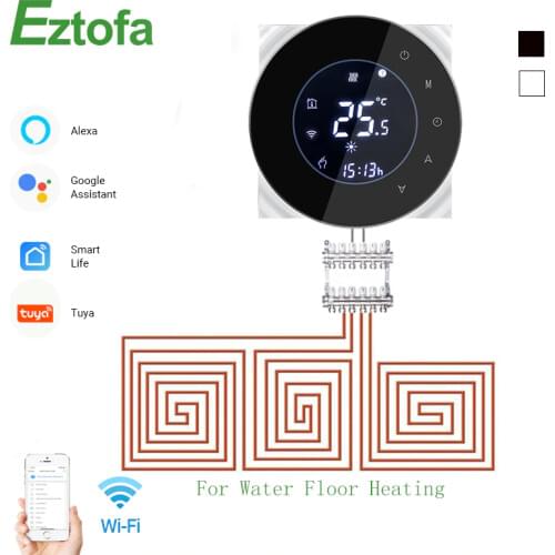Wifi Smart 3A Water Thermostat Temperature Controller Tuya APP Remote Control for Water Floor Heating Work with Google Home