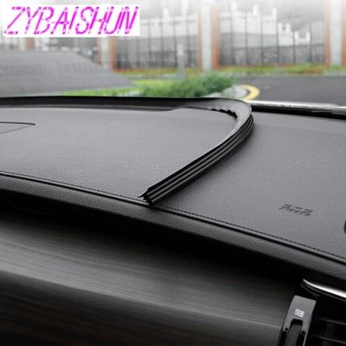 U-shaped rubber sound insulator car windshield edge gap sticker for Volkswagen vw POLO Tiguan Passat CC Golf GTI R20 R36 EOS