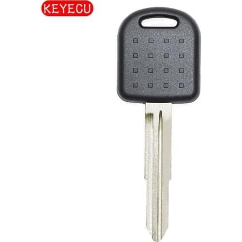Keyecu Replacement Transponder Key Fob With Chip 4D65 for Suzuki Alto Ignis Jimny Uncut Blank Right Blade