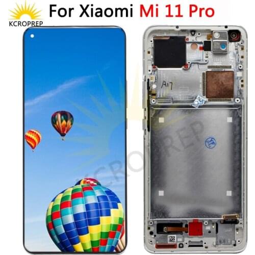 Super AMOLED 6.81" For Xiaomi Mi 11 pro LCD Display Touch Panel Screen Digitizer with frame For Xiaomi 11pro display