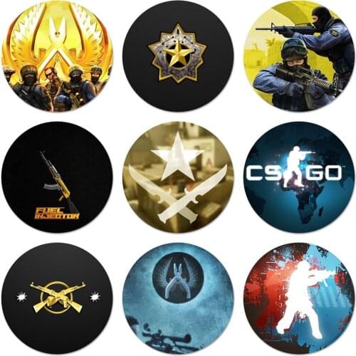 Counter Strike Cs Go On Icons Pins Badge Decoration Brooches Metal Badges For Backpack Decoration