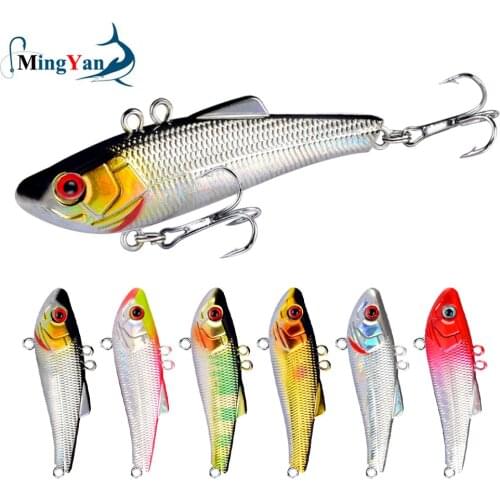 1pcs VIB Ice Fishing Lure Hard Bait Pesca 7cm 7g Isca Artificial Bait Sinking Wobbler Winter Fishing Tackle