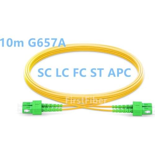 10m SC LC FC ST APC Patch Cable Fiber Duplex 2 cores Jumper,Patch Cord G657A 2.0mm PVC OS2 SM Bend Insensitive